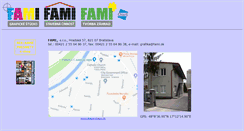 Desktop Screenshot of fami.sk