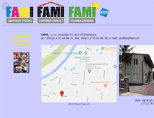 Tablet Screenshot of fami.sk