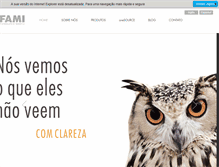 Tablet Screenshot of fami.com.br